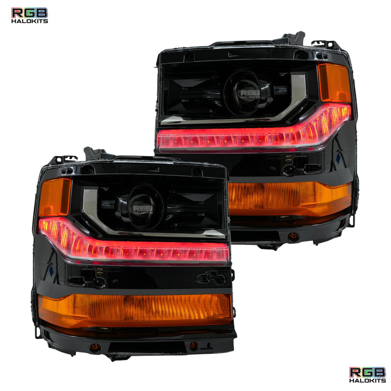 Load image into Gallery viewer, Chevrolet Silverado Multicolor Flow Series DRL Boards (2016-2018)