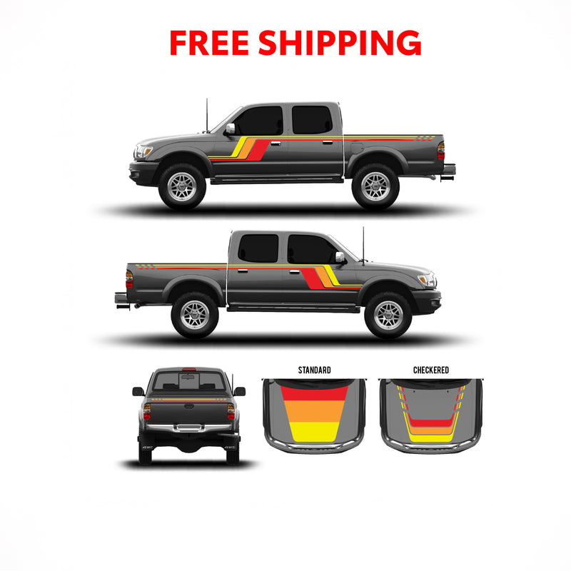 Load image into Gallery viewer, 2001-04 Tacoma Checkered Stripe Kit