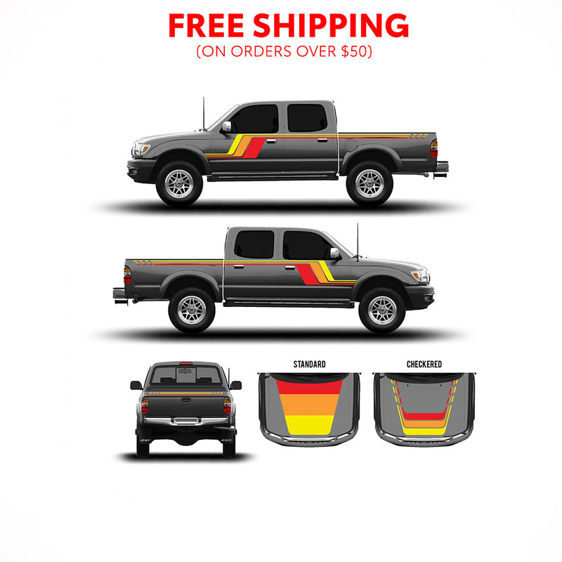 Load image into Gallery viewer, 2001-04 Tacoma Checkered Stripe Kit