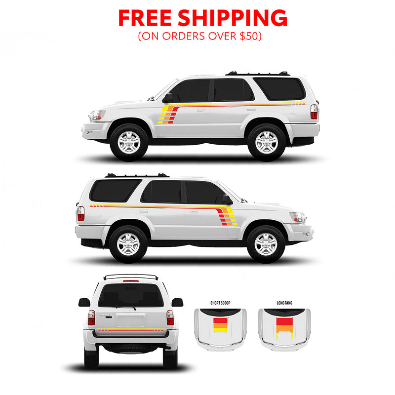 Load image into Gallery viewer, 1996-2002 & 2003-2009 4Runner Checkered Stripe Kit