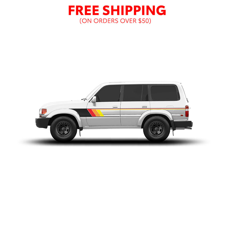 Load image into Gallery viewer, 80 Series Land Cruiser Checkered Stripe Kit