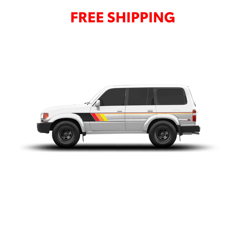 Load image into Gallery viewer, 80 Series Land Cruiser Checkered Stripe Kit