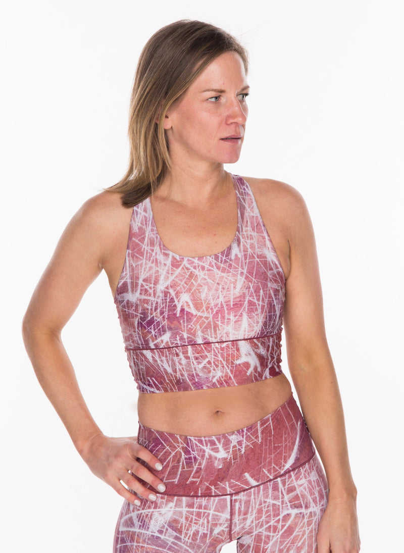 Load image into Gallery viewer, Clay Impress Longline Sports Bra