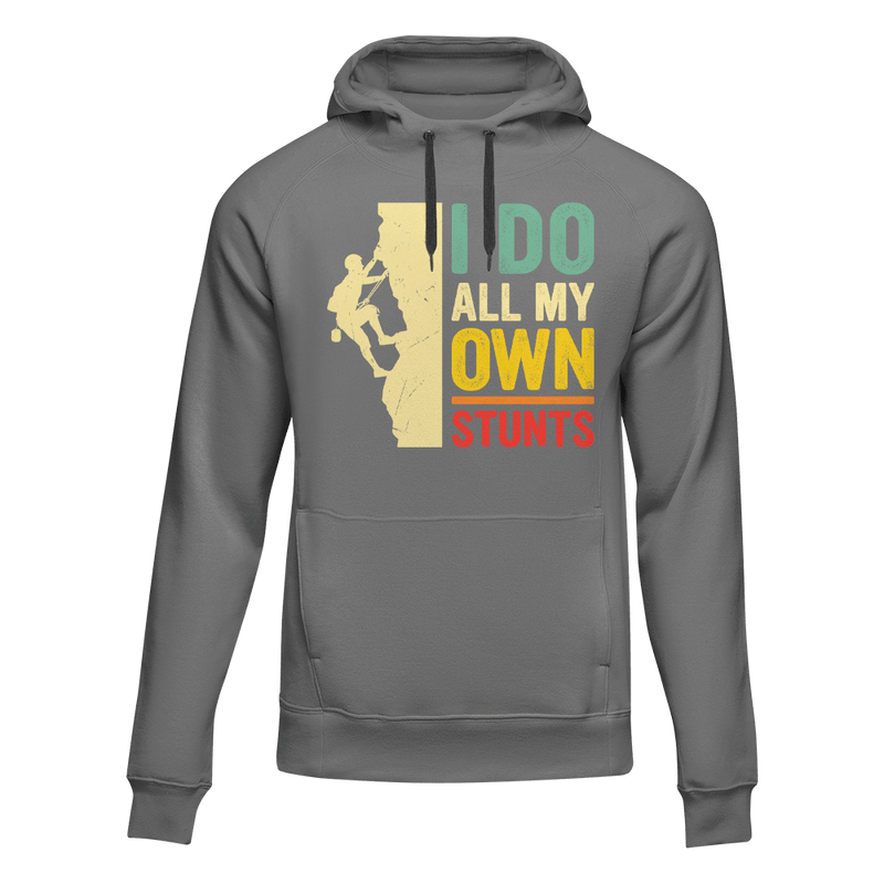 Load image into Gallery viewer, Climbing I Do All My Own Stunts Unisex Hoodie