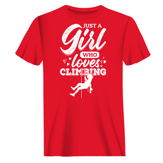 Climbing Just A Girl Who Loves Climbing Man T-Shirt