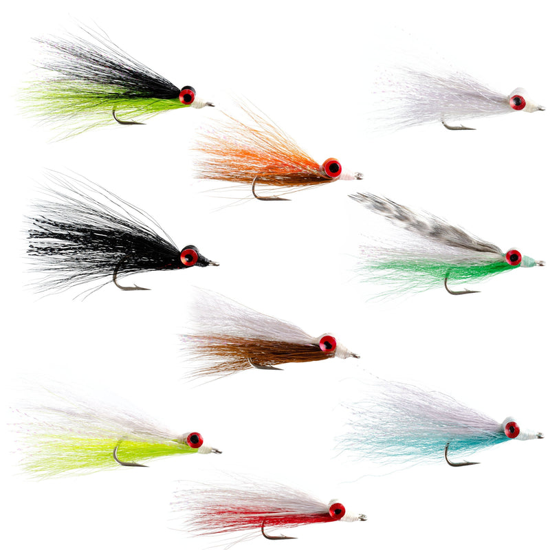 Load image into Gallery viewer, Clouser Minnow Freshwater Streamer Assortment - 9 Flies Size 4