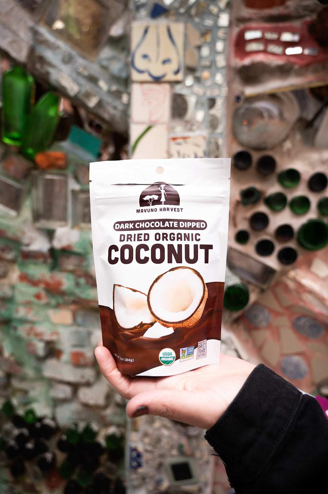 Organic Dried Coconut Dipped in Dark Chocolate - Skoutley Outdoors LLC
