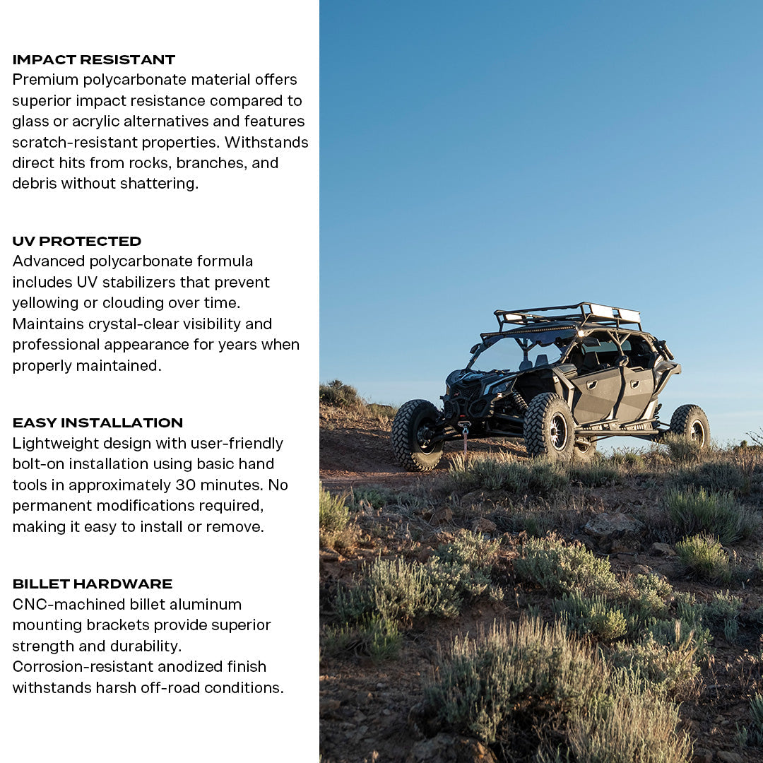 Can-Am Maverick X3 Polycarbonate Full Front Windshield