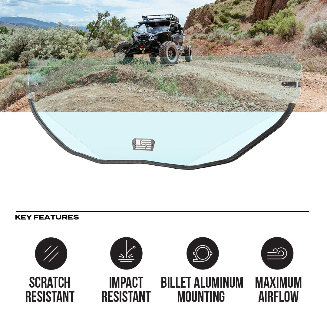Can-Am Maverick X3 Polycarbonate Half Front Windshield
