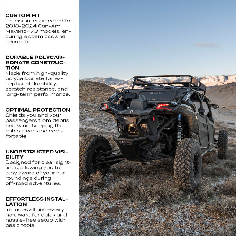 Load image into Gallery viewer, Can-Am Maverick X3 Tinted Rear Windshield