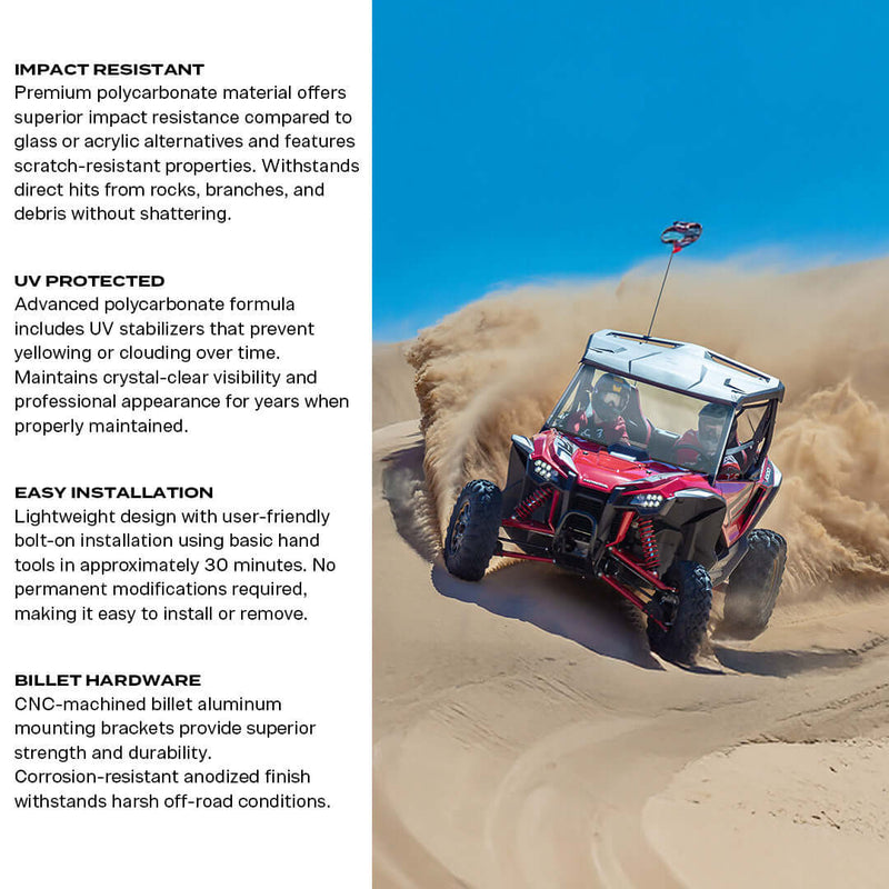 Load image into Gallery viewer, Honda Talon Polycarbonate Full Front Windshield
