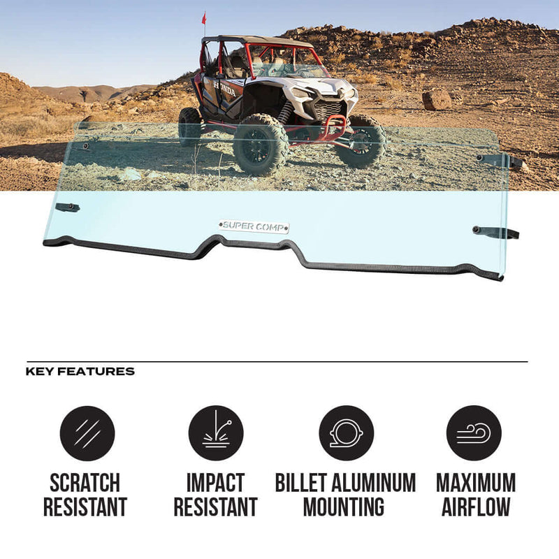 Load image into Gallery viewer, Honda Talon Polycarbonate Half Front Windshield