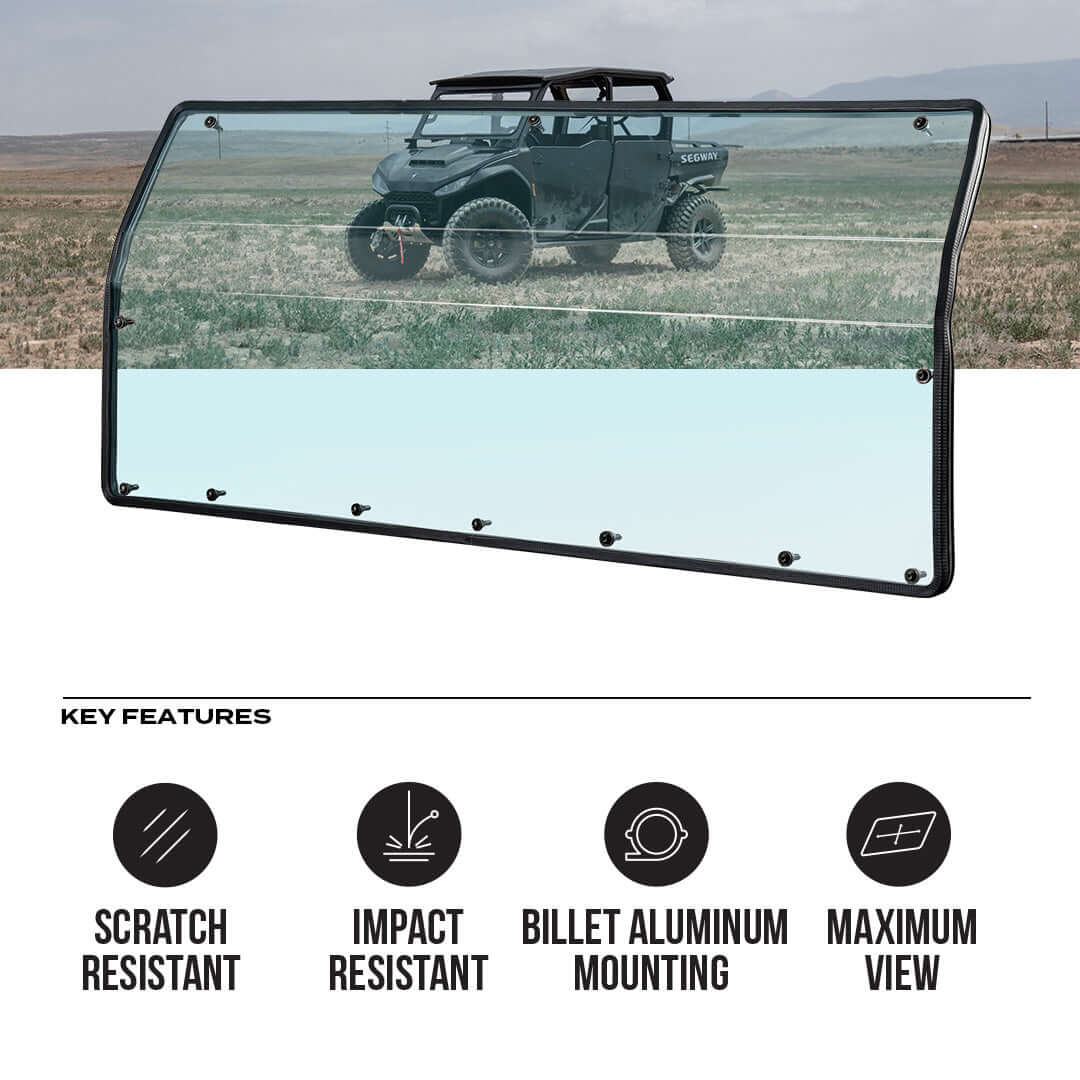 Segway UT10 Crew Polycarbonate Full Rear Windshield