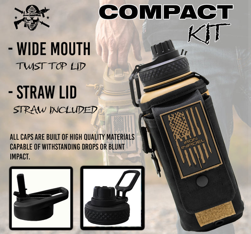 Load image into Gallery viewer, 32oz Compact Battle Bottles