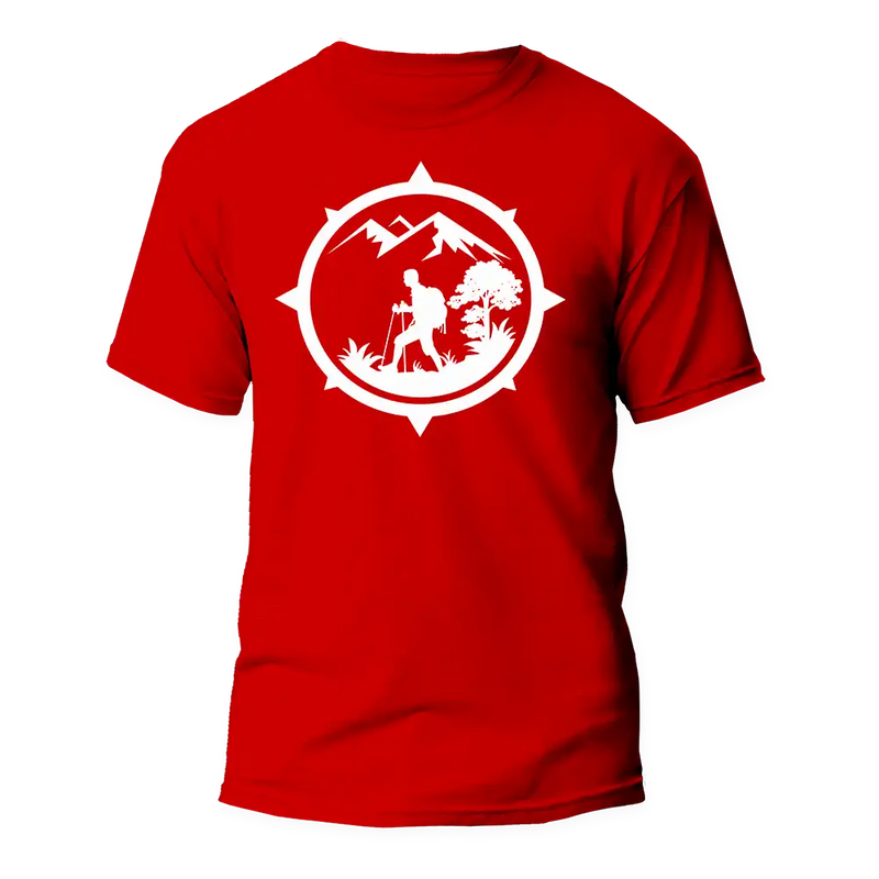 Load image into Gallery viewer, Hiking Mountain Compass Man T-Shirt