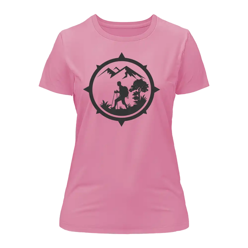 Load image into Gallery viewer, Hiking Mountain Compass T-Shirt for Women