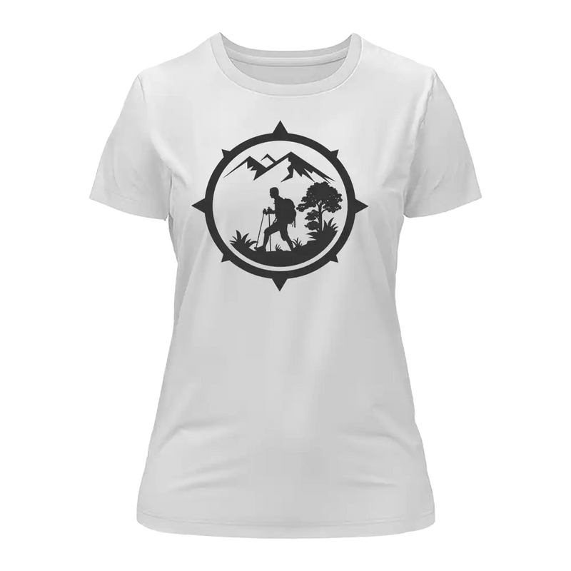 Load image into Gallery viewer, Hiking Mountain Compass T-Shirt for Women