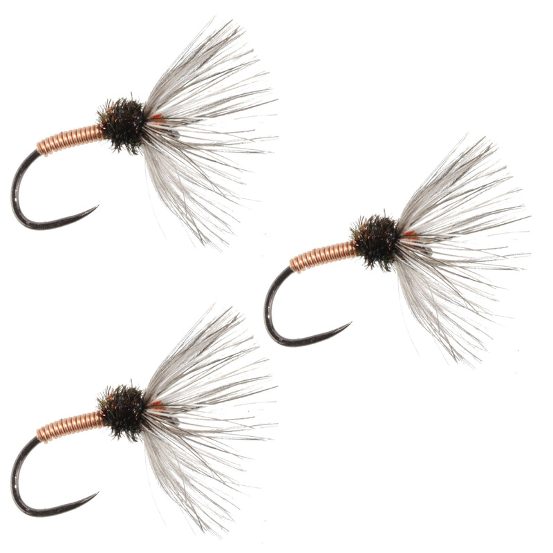 Load image into Gallery viewer, 3 Pack Copper Sakasa Kebari - Tenkara Flies - Size 10