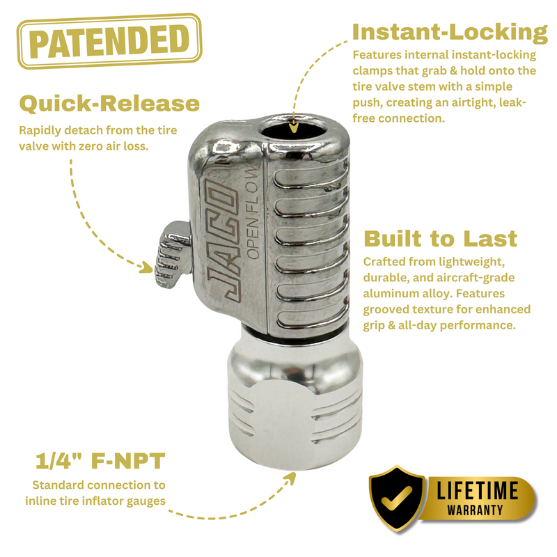 Load image into Gallery viewer, Lightning™ S2 Quick-Connect Tire Air Chuck - 1/4" F-NPT
