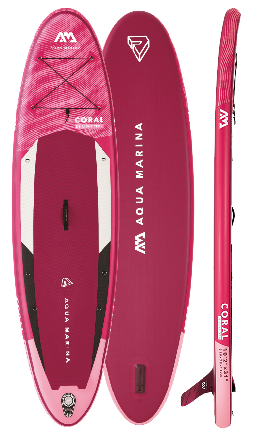 Load image into Gallery viewer, Aqua Marina CORAL 10'2" Inflatable Paddle Board All-Around Advanced SUP