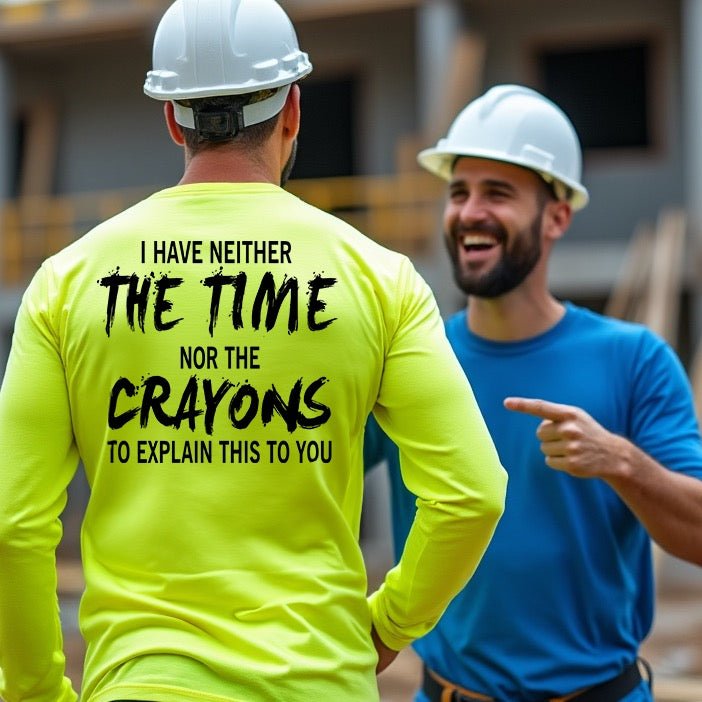Load image into Gallery viewer, Crayons - Long Sleeve Hi-Vis Safety Yellow Shirt