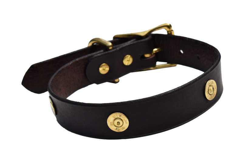 Load image into Gallery viewer, Dog Collar Decorated With Shotgun Shells