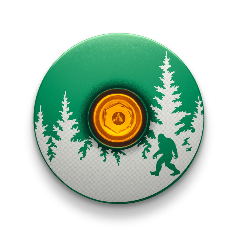 Load image into Gallery viewer, Bigfoot Hiding Custom Bike Top Cap