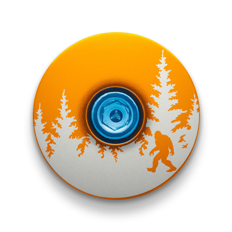 Load image into Gallery viewer, Bigfoot Hiding Custom Bike Top Cap