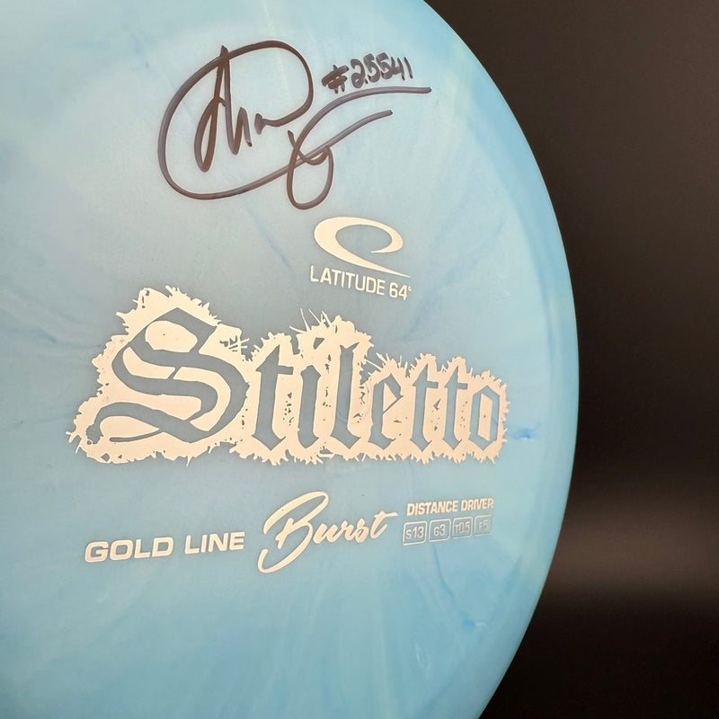 Load image into Gallery viewer, Gold Burst Stiletto *Signed* - Chandler Fry #25541