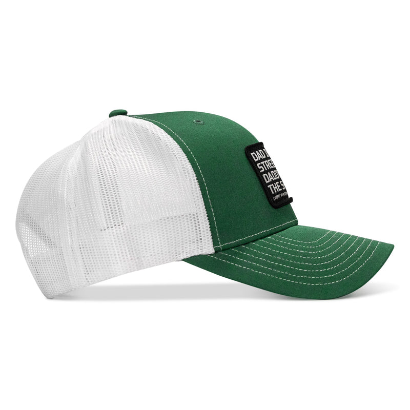 Load image into Gallery viewer, Dad In The Streets. Daddy In The Sheets. Black Patch Snapback Hat