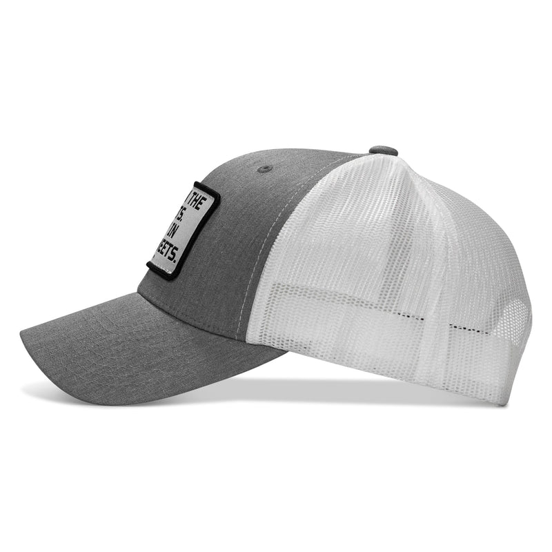 Load image into Gallery viewer, Dad In The Streets. Daddy In The Sheets. White Patch Snapback Hat