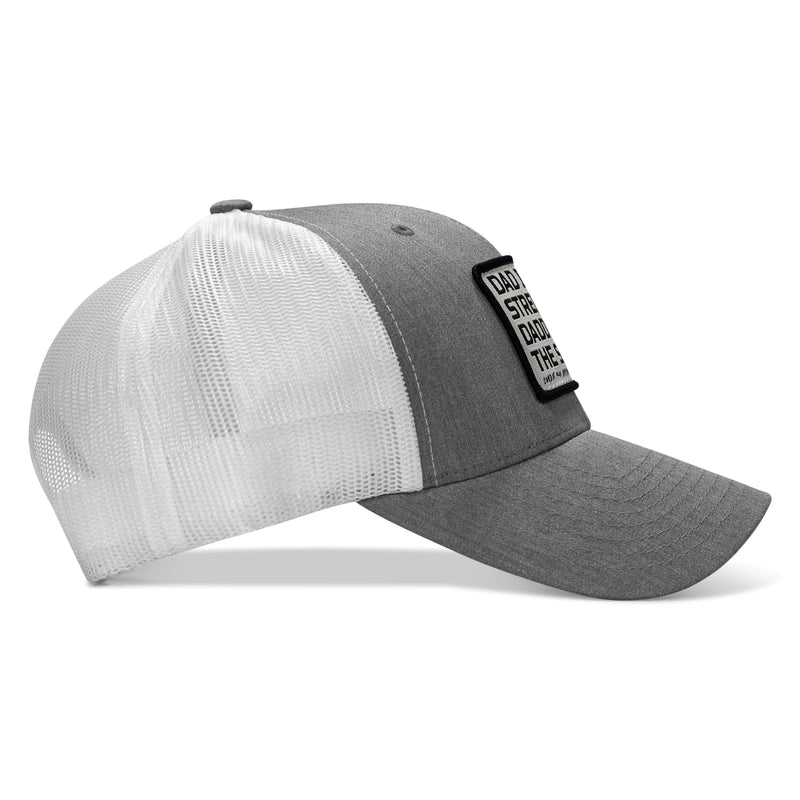 Load image into Gallery viewer, Dad In The Streets. Daddy In The Sheets. White Patch Snapback Hat