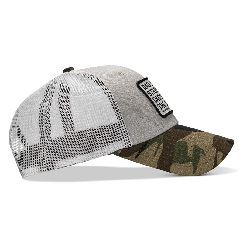 Load image into Gallery viewer, Dad In The Streets. Daddy In The Sheets. White Patch Snapback Hat