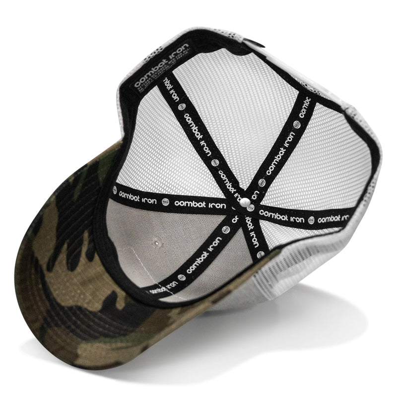 Load image into Gallery viewer, Dad In The Streets. Daddy In The Sheets. White Patch Snapback Hat