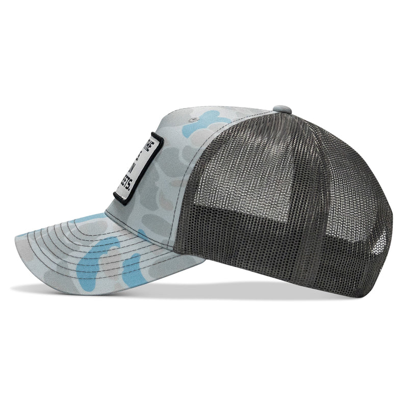 Load image into Gallery viewer, Dad In The Streets. Daddy In The Sheets. White Patch Snapback Hat