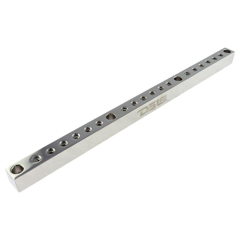Load image into Gallery viewer, Chrome Plated Distribution Bar Block 3x 1/0-GA and 15 x 2/0-GA Direct Bolt Down Type 19" Long