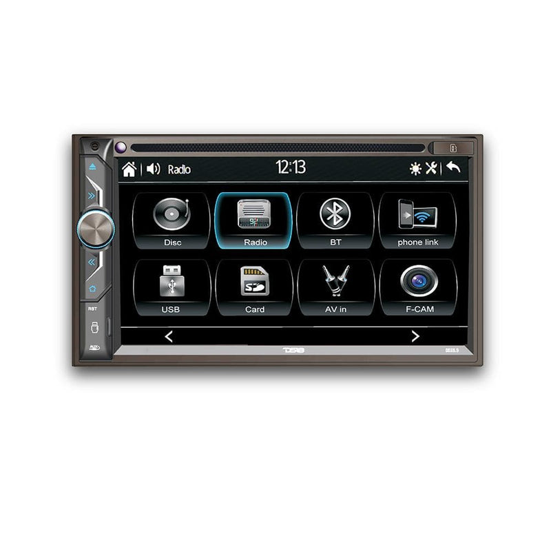 Load image into Gallery viewer, 6.9" Touchscreen Double-DIN Headunit with DVD, Bluetooth, USB and Mirror Link