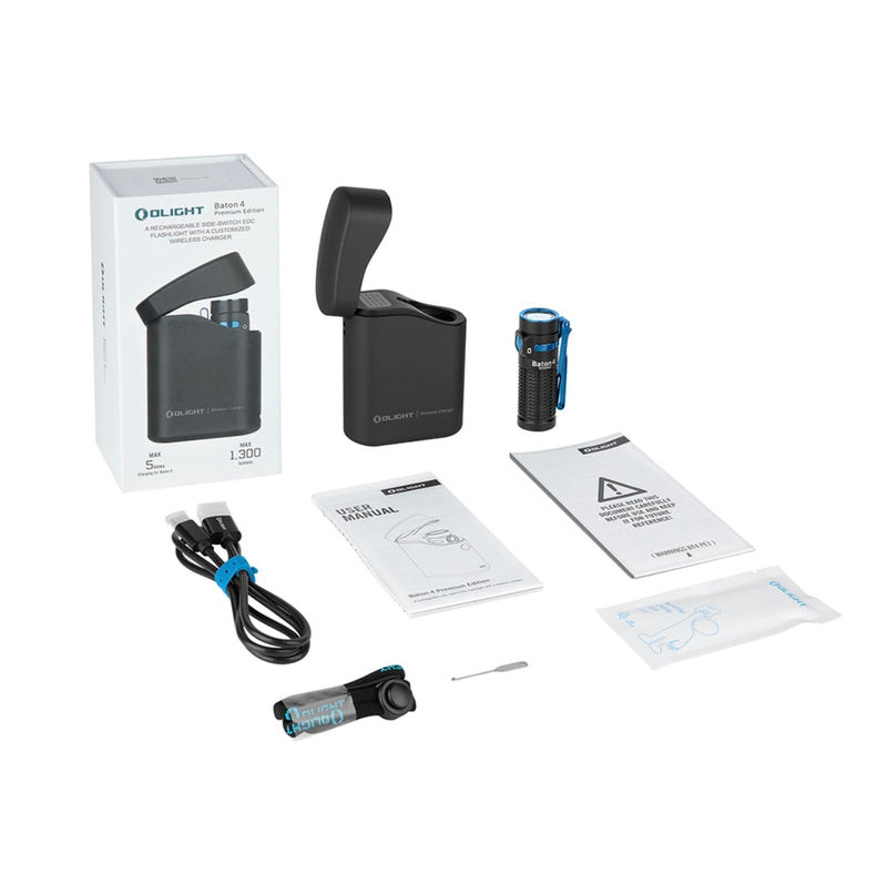 Load image into Gallery viewer, Olight Baton 4 EDC Flashlight 1300 Lumens Rechargeable Compact