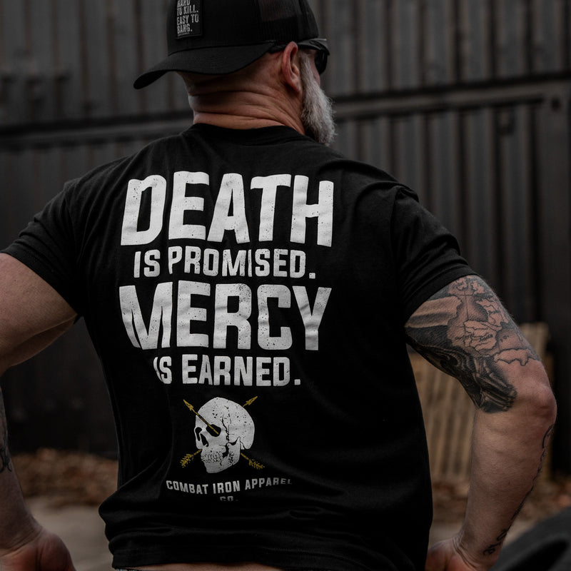 Load image into Gallery viewer, Death Is Promised. Mercy Is Earned Men's T-Shirt