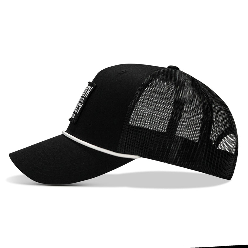 Load image into Gallery viewer, Death Is Promised. Mercy Is Earned Patch Rope Snapback