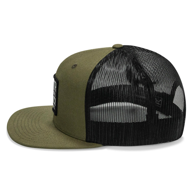 Load image into Gallery viewer, Death Is Promised. Mercy Is Earned Patch Flatbill Hat
