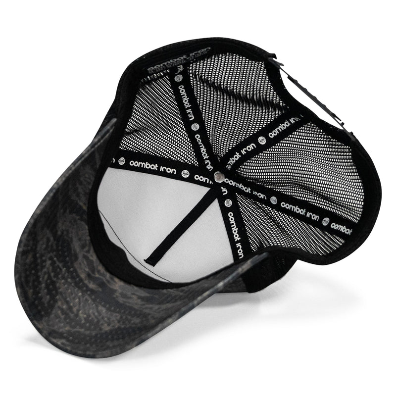 Load image into Gallery viewer, Death Is Promised. Mercy Is Earned Patch Five Panel Breacher Snapback Hat