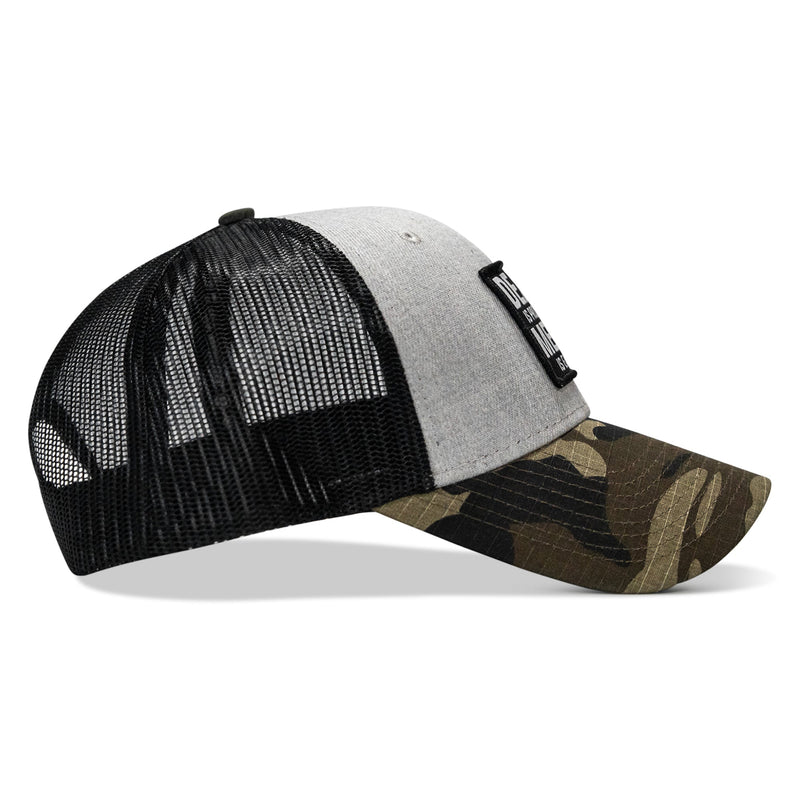 Load image into Gallery viewer, Death Is Promised. Mercy Is Earned Patch Snapback Hat