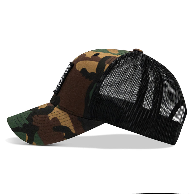 Load image into Gallery viewer, Death Is Promised. Mercy Is Earned Patch Snapback Hat
