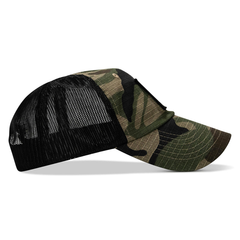 Load image into Gallery viewer, Death Is Promised. Mercy Is Earned Patch. Tactical Ripstop Mesh Snapback Hat