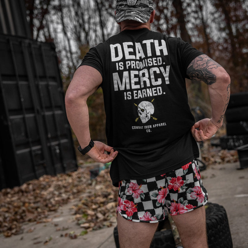 Load image into Gallery viewer, Death Is Promised. Mercy Is Earned Men's T-Shirt