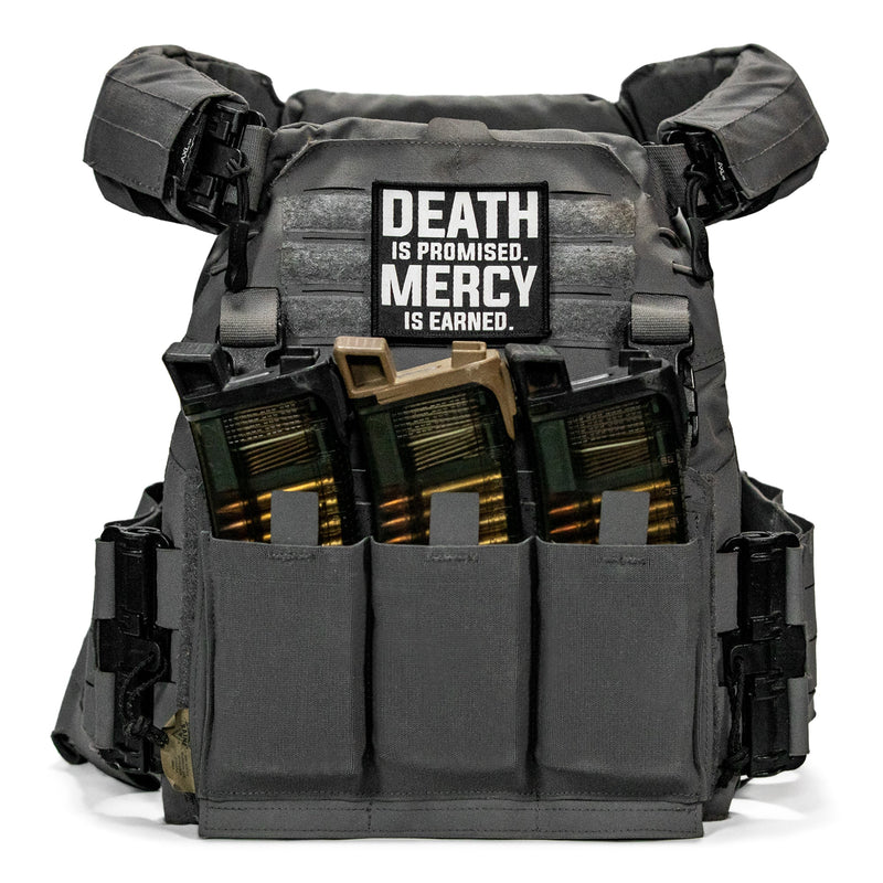 Load image into Gallery viewer, Death Is Promised. Mercy Is Earned Velcro Patch