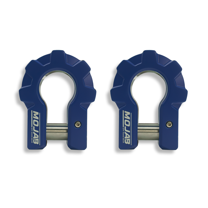 Load image into Gallery viewer, 3/4'' Extreme duty Aluminum D-Shackle set (9T)-Ceramic coated (LIFETIME WARRANTY*)