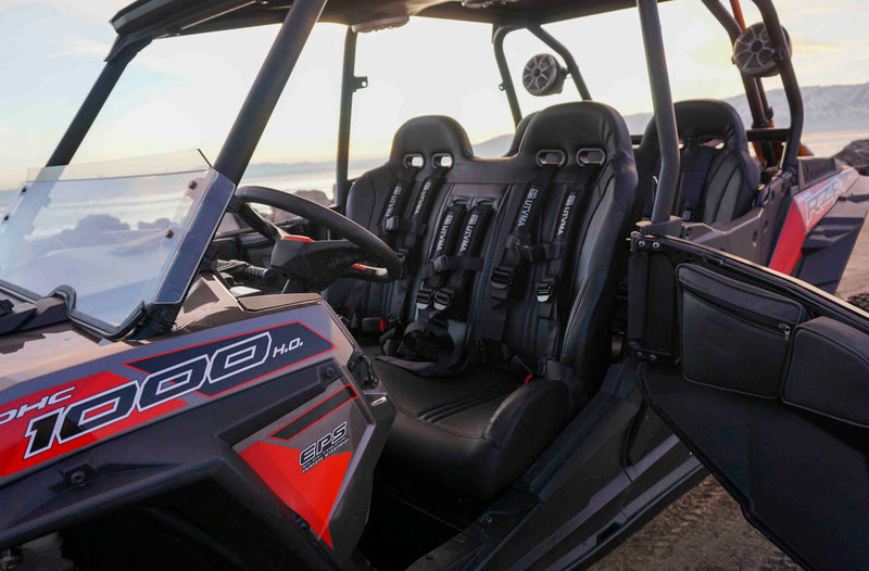 Load image into Gallery viewer, RZR 1000 Elite Series Bench Seat Front or Rear Bench Seat W Harnesses (over the console) (2014-2023)