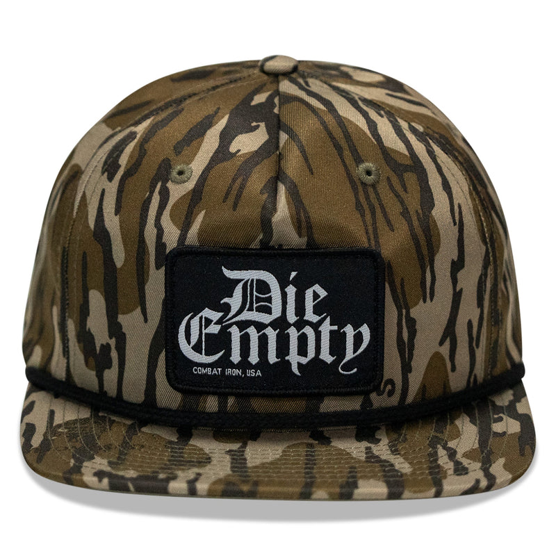 Load image into Gallery viewer, Die Empty Black Patch Flatbill Snapback Hat